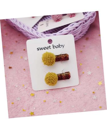 minkissy 7 Pairs Girls Valentines Hair Pin Festival Headpiece Cosplay Party Barrettes Heart Headwear Children Hair Grips Girl Valentines Barrettes Ball Hairpin Button Girl Child Christmas - Buy Online on GoSupps.com