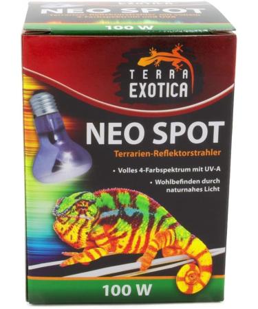 Terra Exotica Neo Spot - UV Radiation Terrarium Reflector | 25W 40W 60W 75W 100W & 150W Models - Ideal Heat & Light Source for Terrarium Dwellers - Buy Online on GoSupps.com
