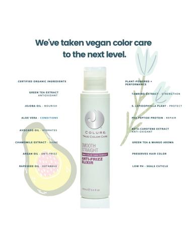 COLURE Smooth Straight Elixir 3.4 oz - Frizz Control & Sleek Finish | International Shipping Available - Buy Online on GoSupps.com
