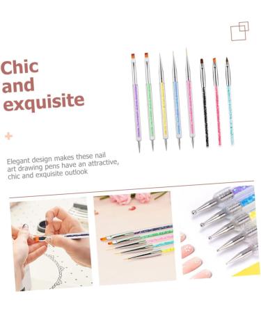 Healeved 4 Sets Nail Pen Nails Gel Nail Gel Dotting Supply Nail Painting Tools Nail Accessory Manicure Tools Professional Nail Supply Nail Art Supply Nail Art Tool Function Pen Carved Abs - Buy Online on GoSupps.com