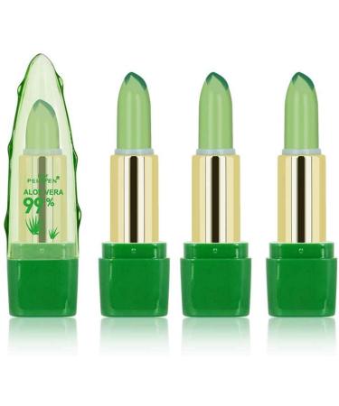 Aloe vera lips 1/3PCs magical temperature color change aloe vera lipstift |Natural plant lips Jelly Lippenstift |Natural moisturizing balm lip care stick 3 pieces
