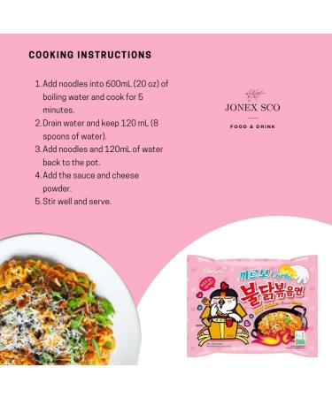 Korean Ramen Carbonara Cream Carbonara Quattro Cheese Noodles Bundle with JONEX SCO Reusable Melamine Chopsticks and Melamine Chopstick Holder (5 items) - Buy Online on GoSupps.com