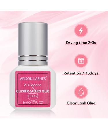 Lash Extension Glue - Sensitive Adhesive for Eyelash Extensions | Clear 5ml | DIY Self Application | Ideal for Beginners - Buy Online on GoSupps.com