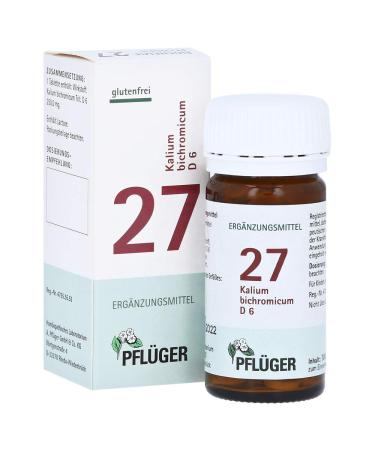 Biochemistry Pfl ger 27 Kalium bichromicum D 6 tablets