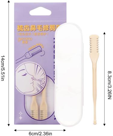 2 in 1 Nose Hair Trimmer Nose Hair Cleaner 360 Degree Rotatable Nose Hair Trimmer Portable Manual Nostril Hair Removal Device with Ear Cleaner for Women and Men Double Cutter Head - Buy Online on GoSupps.com