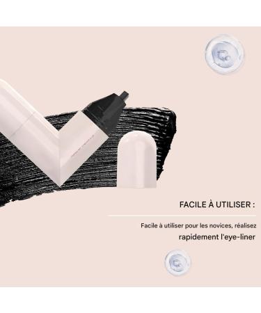  Yaztauho Makeup Fin Stencil | Dual-Tip Stamp for Corner of Eye Makeup | Cosmetic Template Quick-Drying Creamy Gel for Gift - Buy Online on GoSupps.com