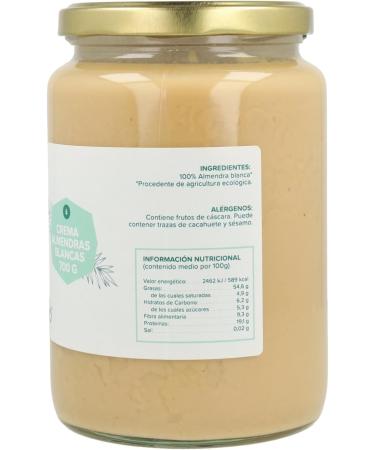  Planeta Huerto Vegetable Garden Planet | White Almond Cream 350g | Organically Grown Dried Fruits | 100% Natural Cream to Make Your Own | Healthy Food Providing Protein and Fiber - Buy Online on GoSupps.com