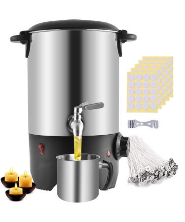 Machine Cire De Bougie 5L Grand Pot De Fusion De Cire Lectrique avec 100 M Ches Contr Le De Temp Rature De 86 230 F pour Soja Paraffine Noix De Coco Cire d'abeille