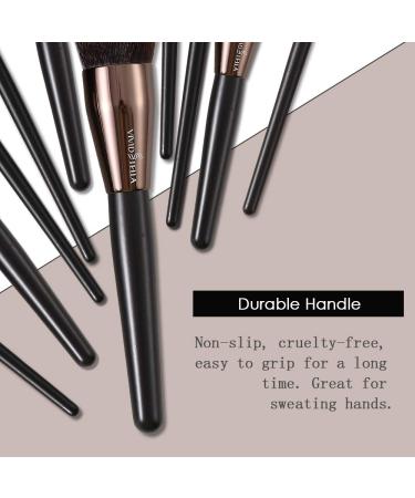 Premium 10PC Makeup Brush Set Professional Cosmetic Tools with Travel Bag for Women & Girls - Buy Online on GoSupps.com
