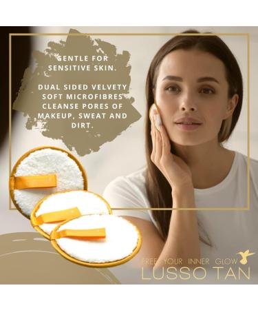 Reusable Cleansing Pads Trio By Lusso Tan. Face Makeup Remover. Washable Pad Wipes. Up to 500 cleanses Per Pad. Organic Sustainable Vegan and Cruelty-Free. - Buy Online on GoSupps.com