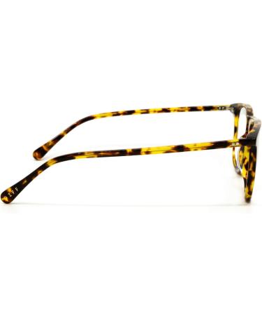 Buy DIFF Maxwell Designer Square Blue Light Blocking Glasses - Amber Tortoise for Men & Women | International Shipping Available - Buy Online on GoSupps.com