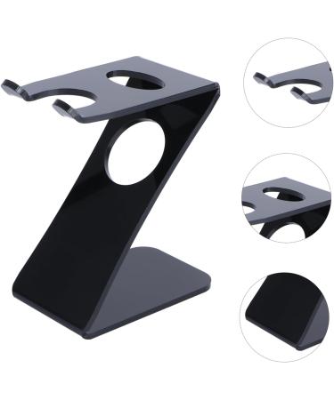 Minkissy Acrylic Stand Brush Bracket - Men's Care Set Z-Shaped Holder for Shaving Brushes & Manual Razors | Universal Brush Holder - Buy Online on GoSupps.com
