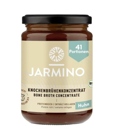 Jarfood JARMINO Organic Bone Broth Concentrate from freerange chicken from Germany 410 g 41 portions rich in organic collagen