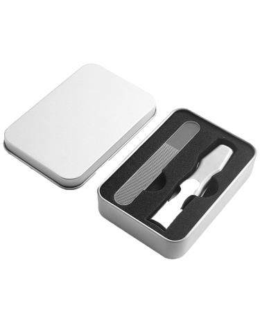 Sherum Nail Clippers Nail Clippers Set Large Opening Nail Clippers for Thick Nails Ultra Sharp Stainless Nail Clipper with Catcher (Silver-B)