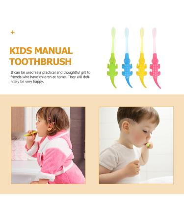 Minkissy Small Crocodile Toothbrushes for Toddlers - Soft Rubber Easy Grip 16-Pack - Buy Online on GoSupps.com