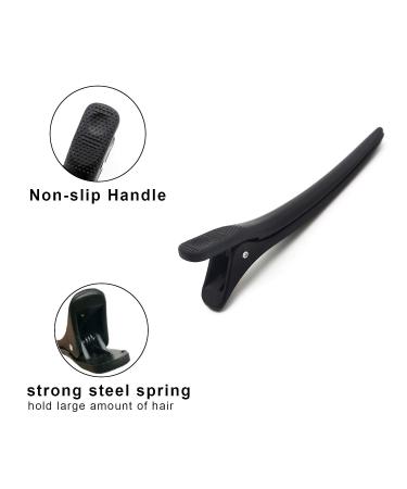 Ilvisest Non-Slip Duckbill Hair Clips 6 Pack - Professional Salon Clips for Thick and Thin Hair Styling Sectioning - Black - Buy Online on GoSupps.com