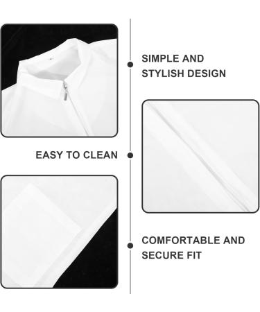 PLAFOPE Pet Grooming Work Wear Nylon Polyester Pet Grooming Aprons Grooming Apron Grooming Uniform White - Buy Online on GoSupps.com
