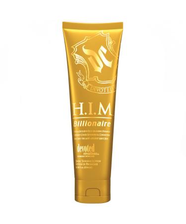 Devoted Creations H.I.M Billionaire Dark Tanning Lotion   Ultra-Exclusive Rich Bronzing Formula with Opulent Color Extenders and Correctors   8.5 oz.