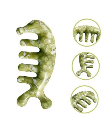 Current Sube Massage Comb - Jade Acupuncture Hair Comb for Muscle Relief & Head Massage | Best Broad Tooth Comb for Relaxation and Wellness - Buy Online on GoSupps.com