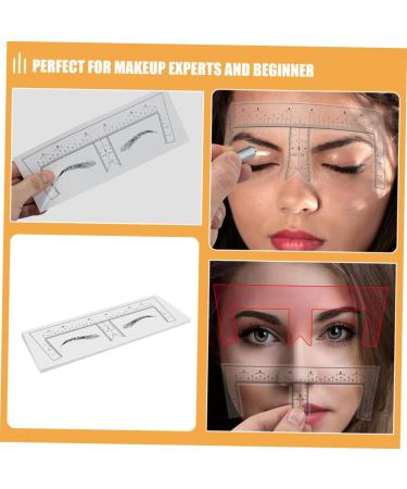 FOMIYES 10pcs Eyebrow Design Ruler Eyebrow Template Brow Ruler Brow Guide Stencil Shape Make up Makeup Tools - Buy Online on GoSupps.com