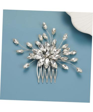 Ipetboom Bride Tiara Hair Comb Hair Accessories for Prom Rhinestone Hair Accessories Bridal Accessories Diamond Headpiece Tiara Wedding Hair Accessories Bride Headband Plastic Glass - Buy Online on GoSupps.com