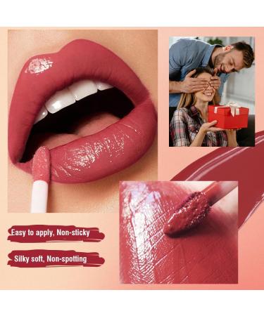 3Pcs Lipstick Makeup Set Lip Liner Set Matte Liquid Lipstick Long Lasting Lip Gloss Set Waterproof Non-stick Matte and Velvety - Buy Online on GoSupps.com