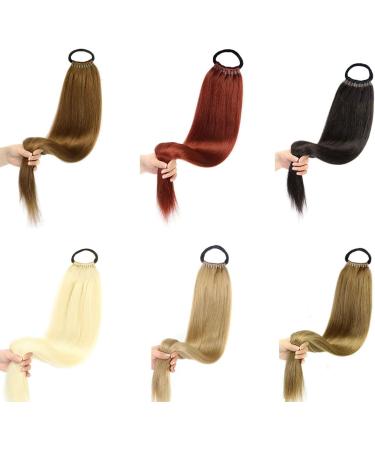 Traziewell Blonde Ponytail Extension Long Straight Hair Extensions High Temperature Synthetic Hair Pieces for Braiding Hairpiece for Women Ladies Daily Wear 0431 FH000431 One Size - Buy Online on GoSupps.com