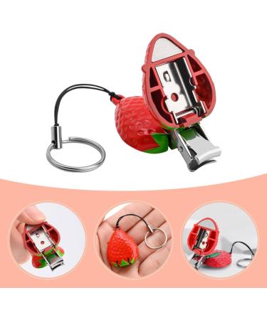 minkissy Strawberry Nail Nail Clippers Portable Nail Toddler Nail Clipper Fruit Nail for Men Nail Nippers Professional Fingernail Clipper Tool Stainless Steel Travel Cartoon - Buy Online on GoSupps.com