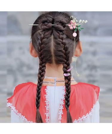 URFEDA Chinese Flower Hair Stick Vintage Hair Sticks Shiny Rhinestone Hair Chopsticks Elegant Hair Stick Hair Accessories Metal Hair Sticks for Decorative Hair Solid Hairstyle for Women Girls - Buy Online on GoSupps.com