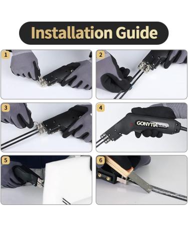 Gonytia GT-1 Hot Knife Foam Cutter Pro - Electric Styrofoam Cutting Tool Kit with 3 Blades & Accessories - Buy Online on GoSupps.com