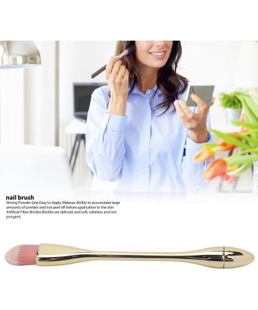 Soft Kabuki Cleaner Brush for Nail Dust & Makeup with Exquisite Handle Strong Powder Grip Soft Fiber Bristles Fine Made for Blush & Powder (Champagne Gold) - Buy Online on GoSupps.com
