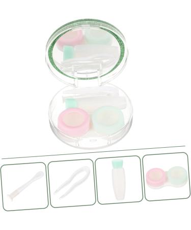 Partykindom Contact Lens Container with Mirror - Travel-Friendly Durable and Stylish! | Perfect for On-the-Go Lens Care | Ideal for International Shipping - Buy Online on GoSupps.com