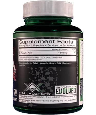 DAA Max D-Aspartic Acid by Vital Alchemy - Boost Testosterone & Performance | International Shipping Available - Buy Online on GoSupps.com