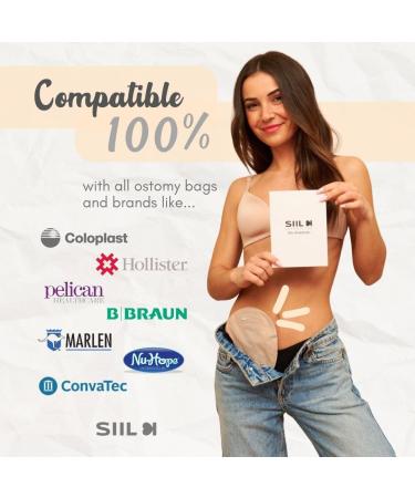 SIIL Ostomy Shield | Stoma Guard & Protector | Premium Ostomy Supplies | Ostomy Bag Cover - White - Buy Online on GoSupps.com