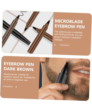 BELLIFFY 2pcs Beard Pencil Brow Pencil Waterproof Eyebrow Pen Microblading Pencil for Eyebrows Plastic - Buy Online on GoSupps.com