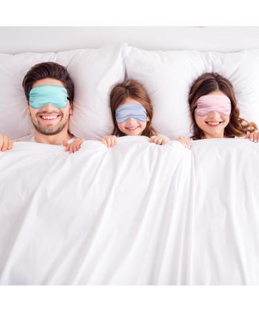 24 Pack Silk Kids Eye Mask - Adjustable Strap, Lightweight Blindfold for Children - Ideal for Sleeping and Travel - Fresh Colors - Buy Online on GoSupps.com