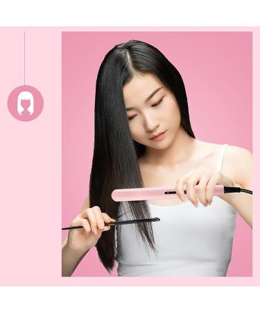 Professional Ceramic Hair Straightener & Curling Iron Mini Pink Flat Iron for Short Hair Fast Heat-Up Perfect for Shinier & Smoother Hair Style - Buy Online on GoSupps.com
