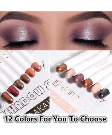 Go Ho Shimmer Cream-to-Powder Eyeshadow Stick - Waterproof 2-in-1 Taupe Shimmer Eyeshadow Pencil Crayon for Easy Application - Buy Online on GoSupps.com