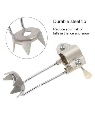 Cane Ice Grip Attachment - Non-slip Tip for Safer Walking in Ice and Snow - Buy Online on GoSupps.com