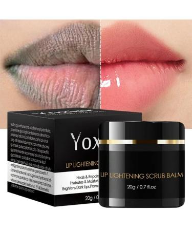H.D.S.N. Lip Scrub For Dry Lips 20g - Lighten Dark Lips For Smoking Men Women Smoker | Natural Balm Moisturizer Exfoliator Sleeping 0.7 Fl Oz (Pack of 1)
