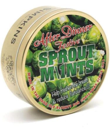 After Dinner Sprout Mints Drops - Simpkins Travel Sweets 200g - Christmas Limited Edition - Buy Online on GoSupps.com