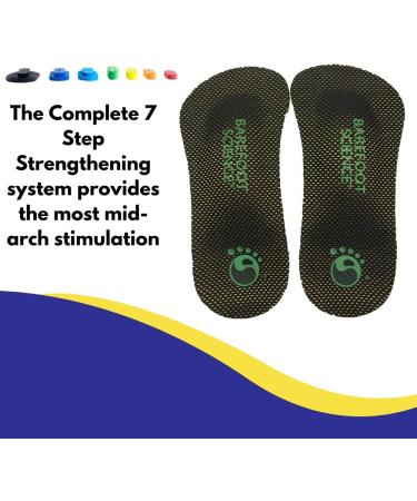 Buy Barefoot Science Foot Strengthening System - 7-Step Therapeutic Insoles (Small: W 8-9.5 / M 5-7.5) | Enhanced Comfort & Support for Healthy Feet - Buy Online on GoSupps.com