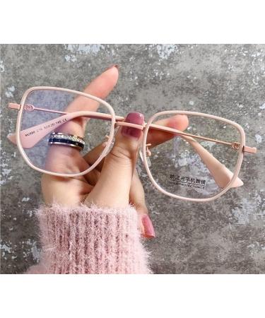 Newada Oversized Square Reading Glasses - Glare-Free Unbreakable +0.50 Pink | Perfect for Enlarged Book Readers - Buy Online on GoSupps.com