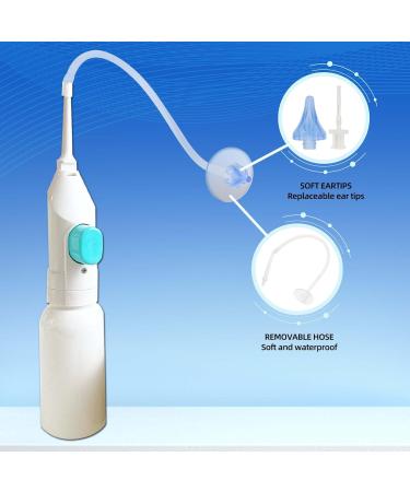XJRHSCGS Ear Wax Removal Kit - Ear Irrigation Kit for Gentle Ear Cleaning - 5 Disposable Tips, 1 Reusable Tip, Silicone Hose - Safe & Effective for Adults & Kids - Buy Online on GoSupps.com