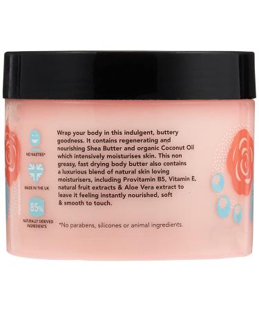 I Love English Rose Scented Body Butter - Vegan & 85% Naturally Derived | Nourish & Regenerate Skin with Shea Butter & Coconut Oil - 330ml - Buy Online on GoSupps.com