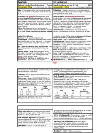 Tylenol Children's Liquid for Fever and Pain Relief 100 ml (Pack of 1) Cherry Liquid for Fever - Buy Online on GoSupps.com