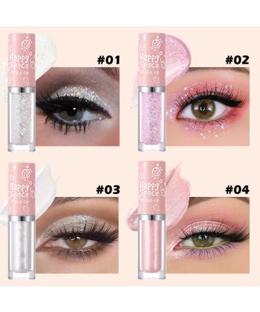 EVpct Liquid Glitter Eyeshadow and Eyeliner Set - 8 Colors Shimmer Metallic Makeup Kit Waterproof with Glitter Sparkle - Ideal for Eye Makeup Looks - 03 - Buy Online on GoSupps.com