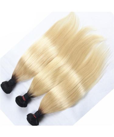 Remeehi 100g Peruvian 1B 613 Ombre Human Hair Extensions - Two Tone Blonde Silk Straight 18 - Buy Online on GoSupps.com