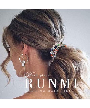 Runmi Hair Ties - 3 Pearl Hair Scrunchies for Women and Girls - Buy Online on GoSupps.com