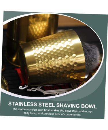 Angoily Stainless Steel Shaving Bowl Set - 4 Pieces Shaving Soap Cup & Razor Shaver - 304 Grade for Men International Shipping Available - Buy Online on GoSupps.com